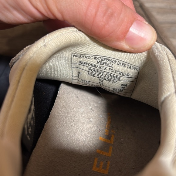 Merrell Polar Moc Waterproof Suede Hiking Trail Leather Slip On  Shoes Womens 9 - Picture 7 of 11